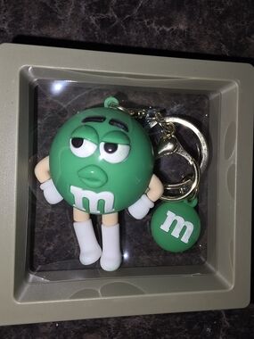M&M'S Green Character Keyring with Green M Charm